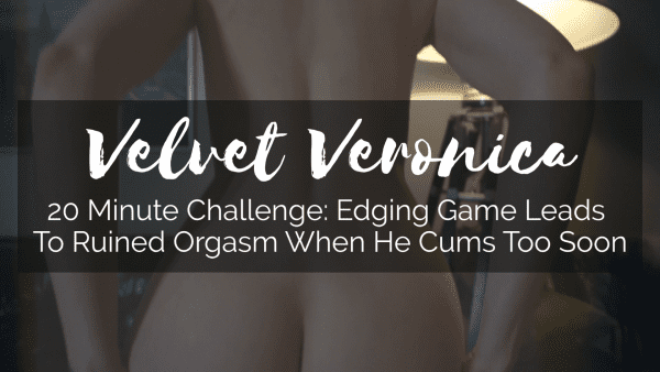 edging session fail video title with naked woman's ass and back